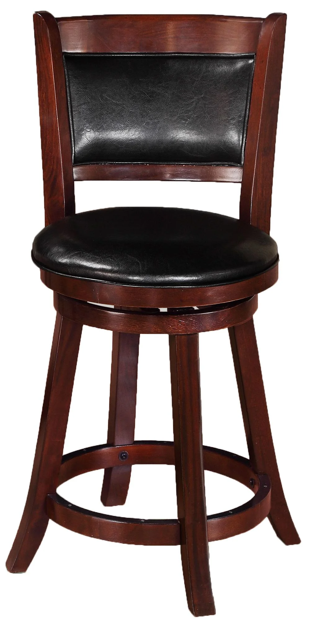 Crown Mark Bar Stools 2798C24 Transitional Upholstered Low Swivel